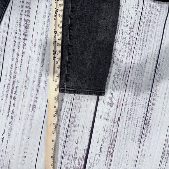 Madewell The Perfect Vintage Jean Crop Straight 25 Black Distressed High Rise - Picture 8 of 8